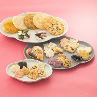 人気銘菓4種と限定チョコあられ入り「風花つづり」化粧箱 B (24袋入り)