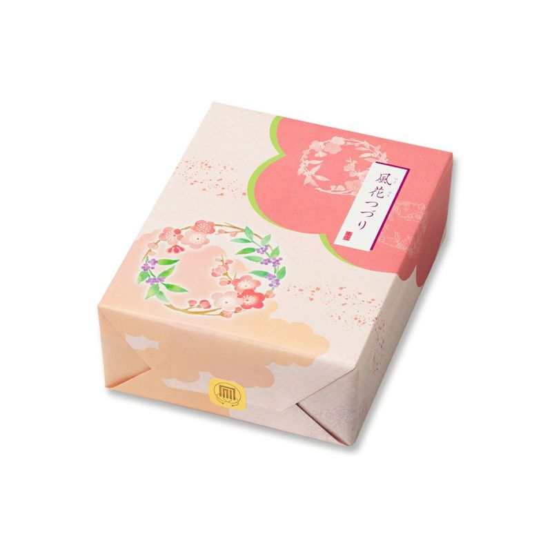 人気銘菓4種と限定チョコあられ入り「風花つづり」化粧箱 K (23袋入り