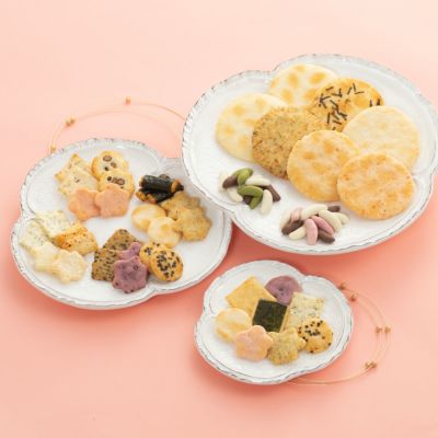  【冬季限定】人気銘菓3種と限定チョコあられ入り「風花つづり」化粧箱 K (20袋入り)