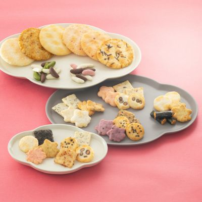 人気銘菓4種と限定チョコあられ入り「風花つづり」化粧箱 K (18袋入り)