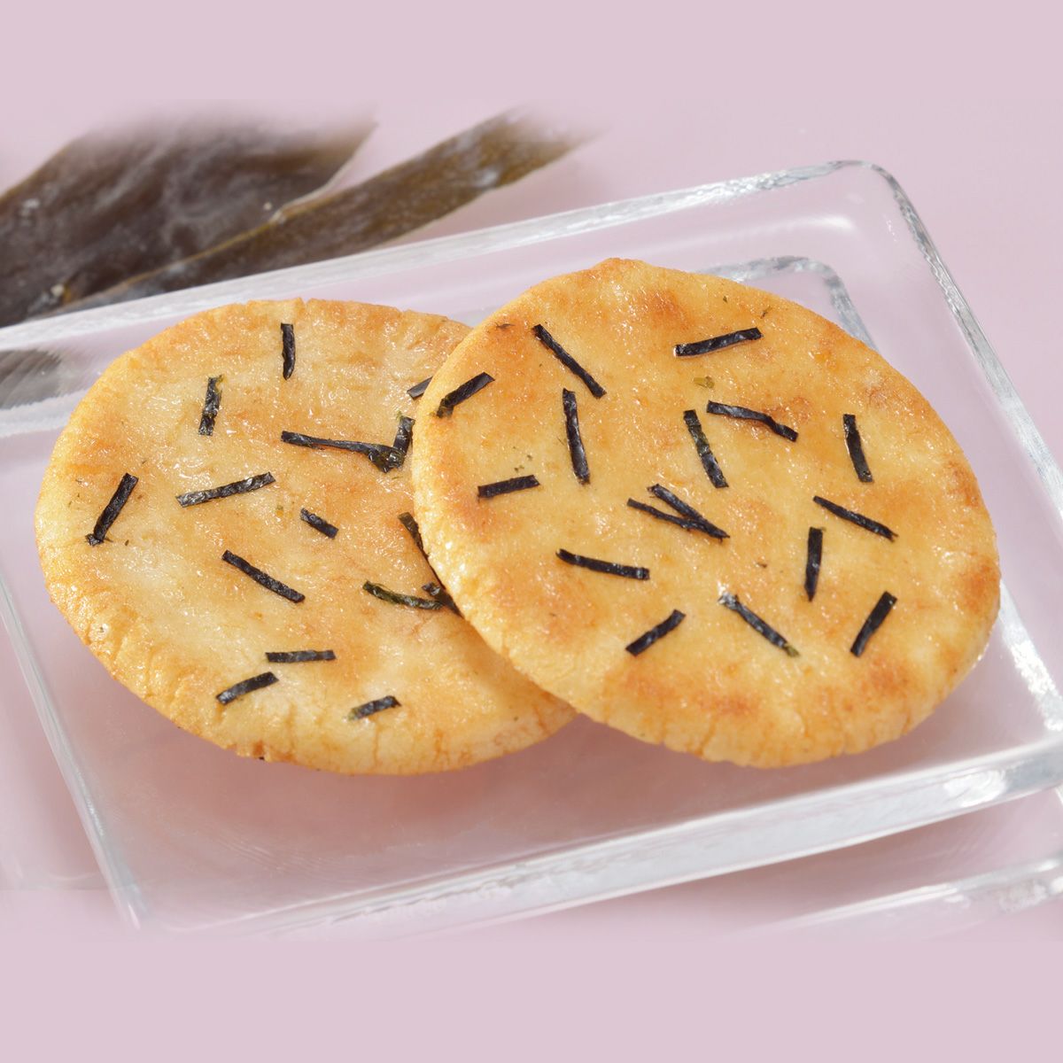 大判煎餅「月まどか」 海苔とだし醤油 ご愛食用 (10袋) ※熨斗・包装不可