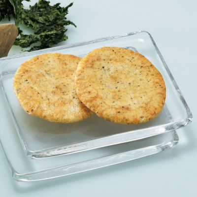 大判煎餅「月まどか」 青磯の香り ご愛食用 (10袋) ※熨斗・包装不可