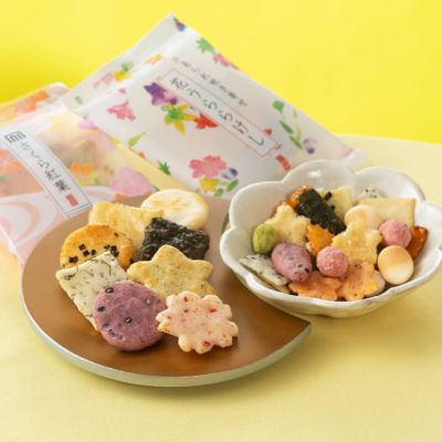 二菓あわせ－3袋入(専用手提げ付) （さくら紅葉×1袋、花うららけし×2袋）