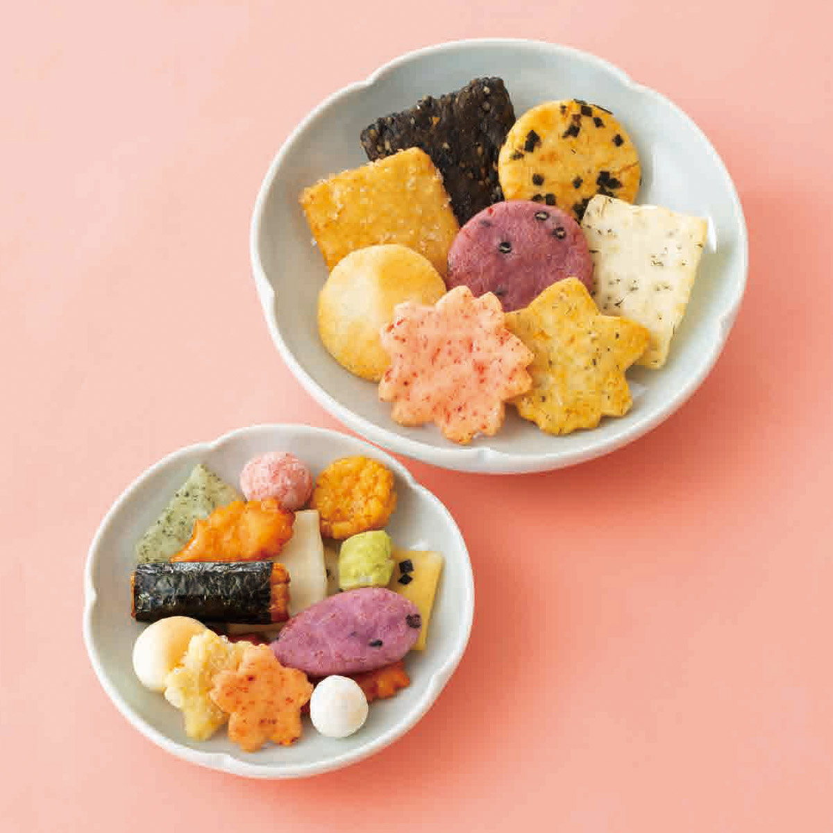 二菓あわせ－3袋入(専用手提げ付) （さくら紅葉×1袋、花うららけし×2袋）