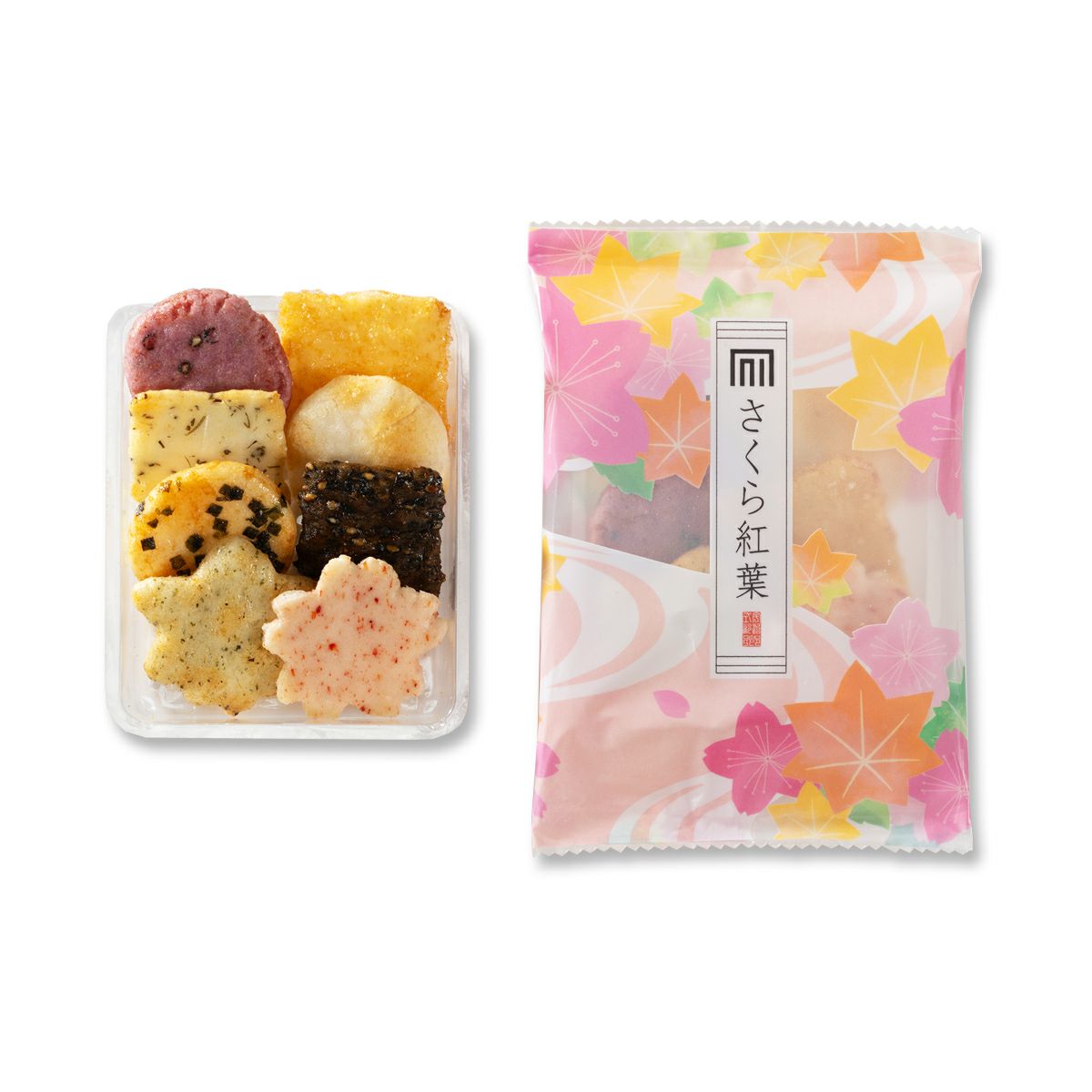 仏事包装 さくら紅葉 むらさき 化粧箱H (12袋)