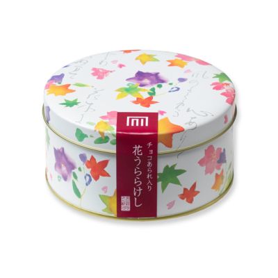 ★あられ吹き寄せ 花うららけし チョコあられ入り 化粧缶(80g) ※熨斗・包装不可