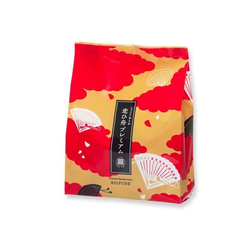 ショコラあられ 恋ひ舟 プレミアム 9袋(1袋×11g) (ヘーゼルナッツ×5袋＆ストロベリー×4袋)